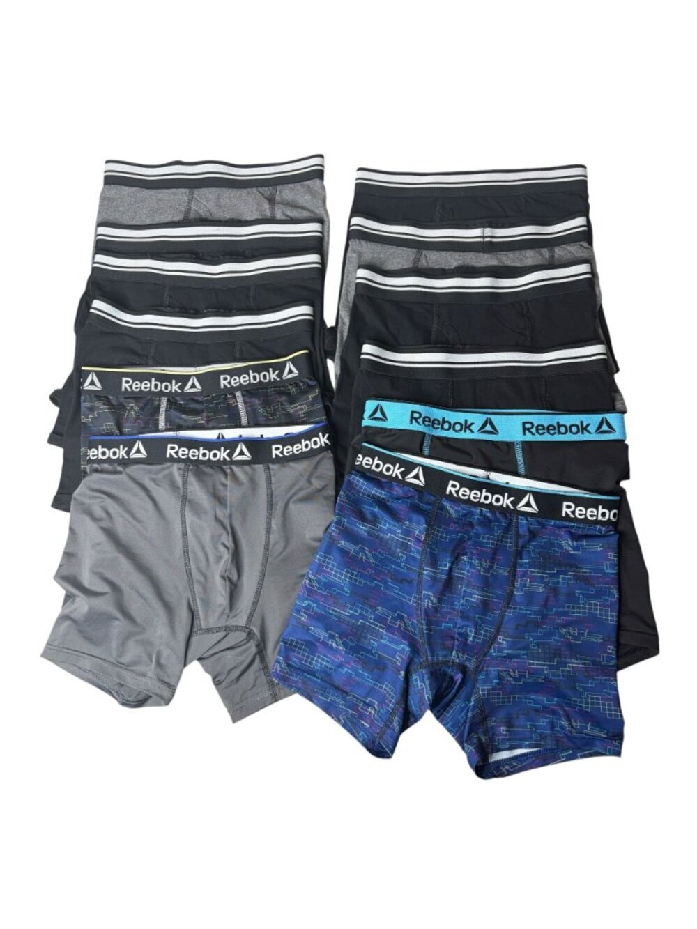 Reebok & Wonder Nation Boxer Brief Bundle 12 pack Size Large 12/14